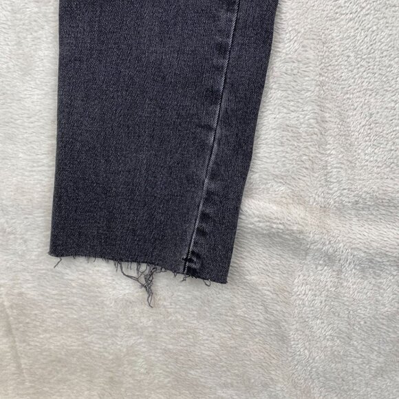 Free People Womans Jeans Size 25 High-Waisted Distressed Black Denim - Picture 5 of 10